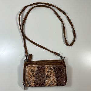 Mesio leather wallet/Mini Crossbody bag